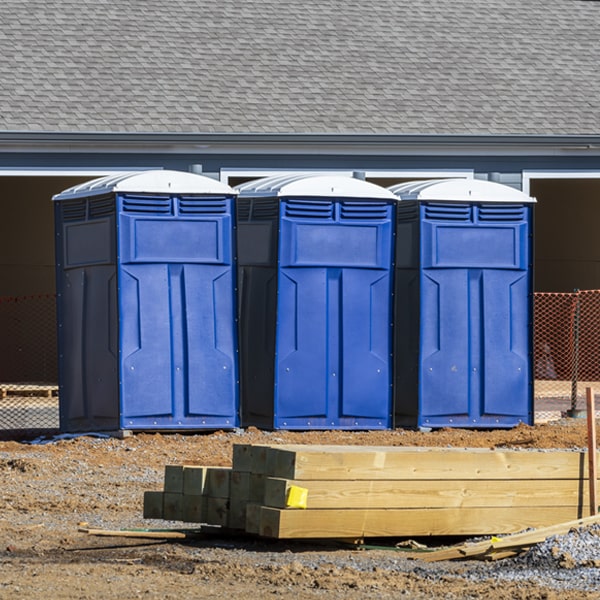 what is the maximum capacity for a single porta potty in Mineral Washington